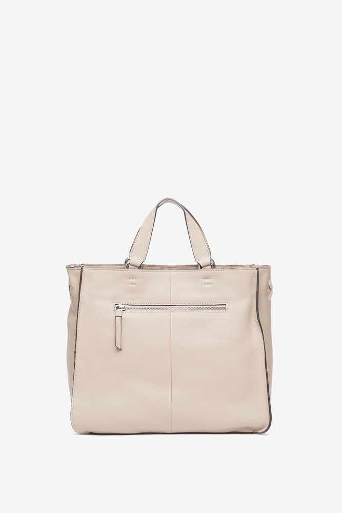 Abbacino Shopper de piel trenzada en beige Oferta especial