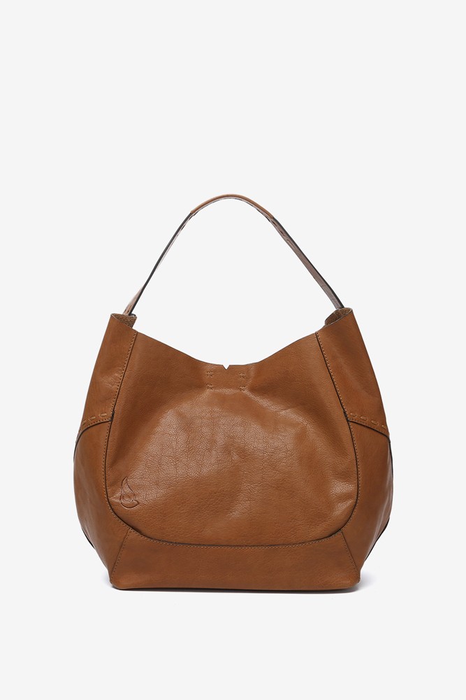 Abbacino Bolso de hombro en piel cognac Descuentos del mes