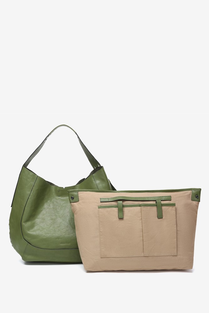 Abbacino Bolso de hombro en piel verde Última moda
