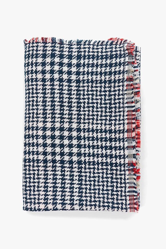 Abbacino Bufanda de mujer reversible en azul y rojo En línea