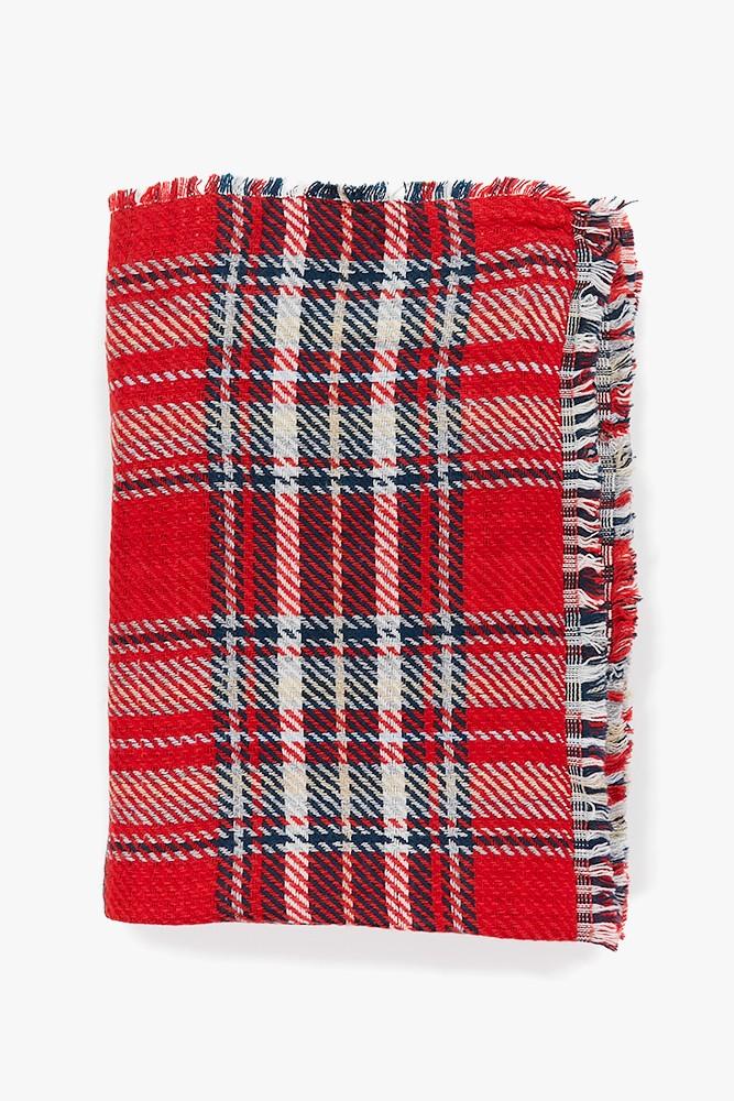 Abbacino Bufanda de mujer reversible en azul y rojo En línea