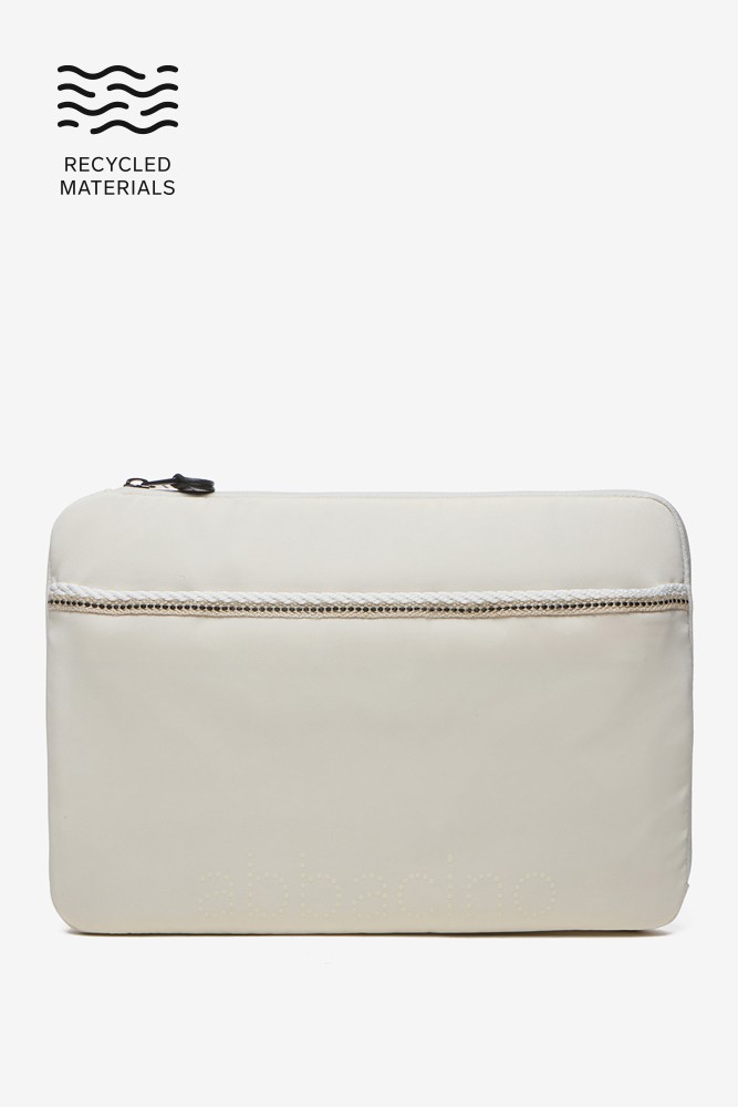 Abbacino Funda para el portátil en tejidos reciclados beige Gran oferta