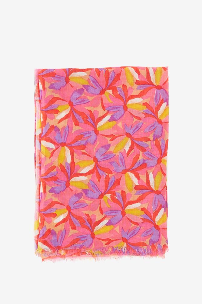 Abbacino Pañuelo de viscosa con estampado floral fucsia Los más vendidos