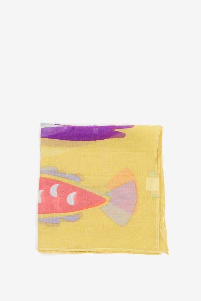 Abbacino Bandana con estampado de peces en amarillo Tienda