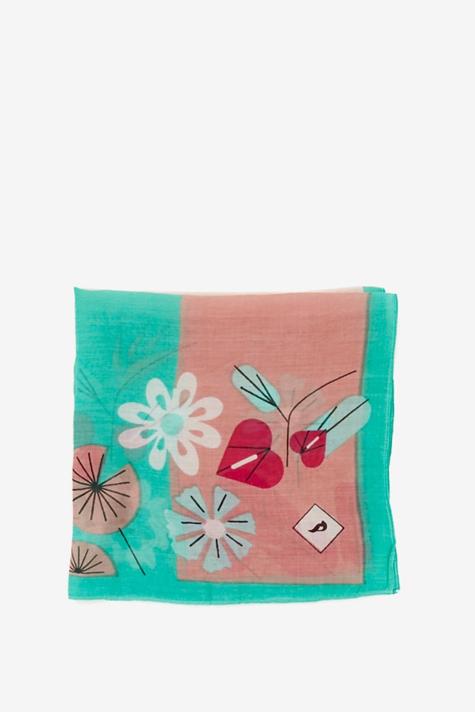 Abbacino Bandana con estampado floral en azul Mejor oferta