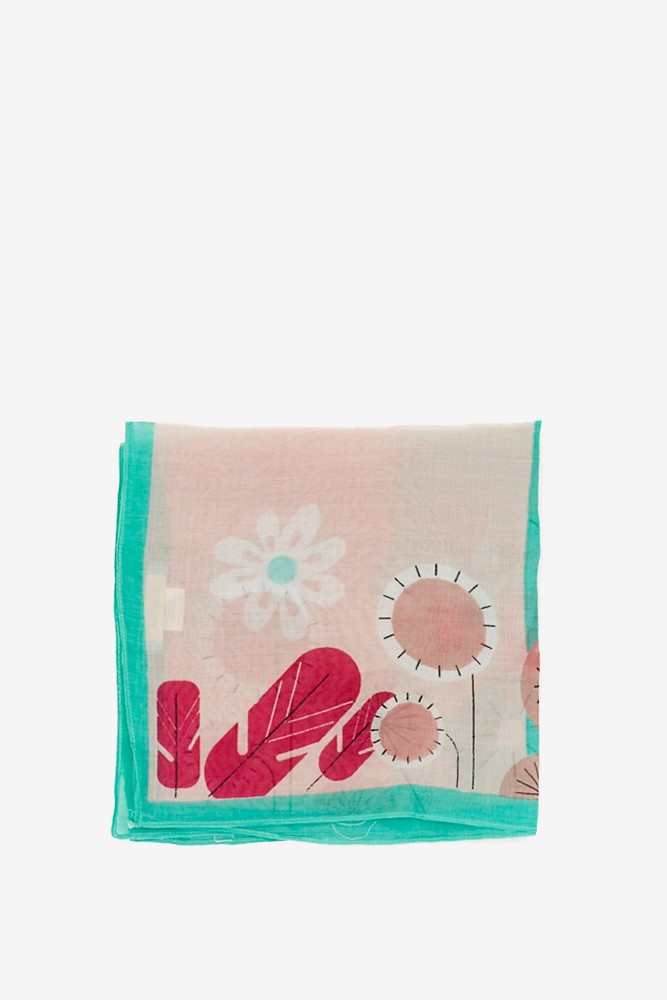 Abbacino Bandana con estampado floral en azul Mejor oferta