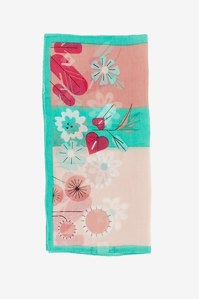 Abbacino Bandana con estampado floral en azul Mejor oferta