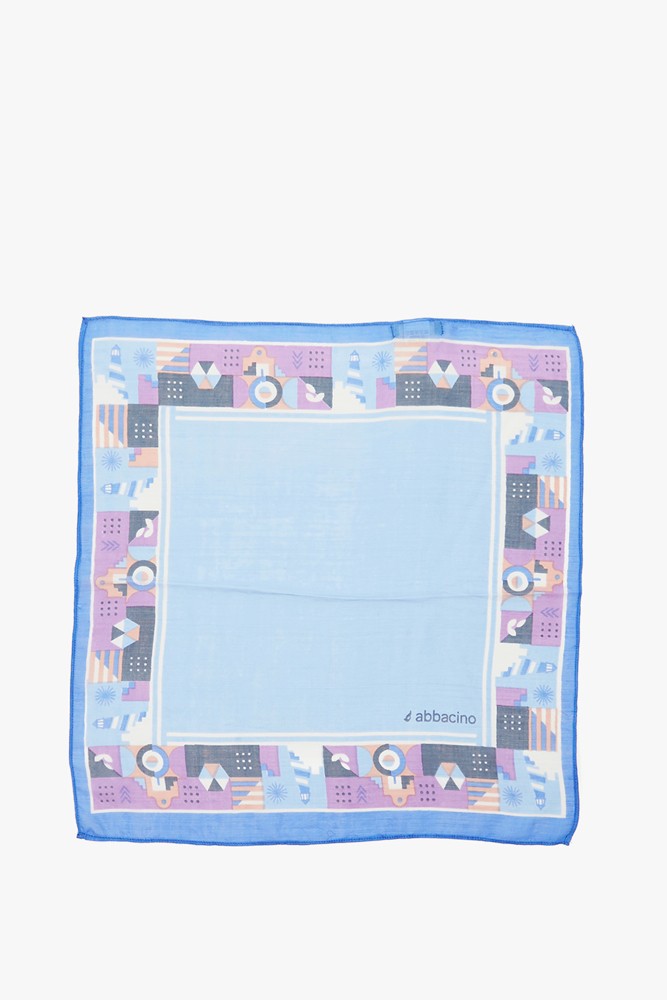 Abbacino Bandana de mujer con estampado mediterráneo en azul Últimos 3 días
