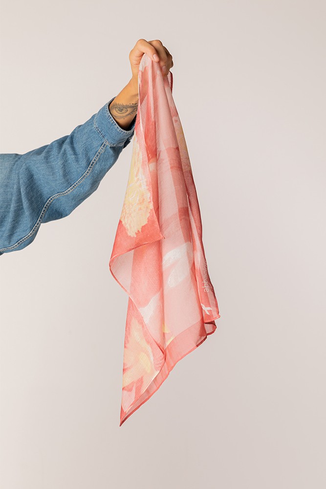 Abbacino Bandana de seda rosa a favor de la AECC ÚLTIMAS EDICIONES