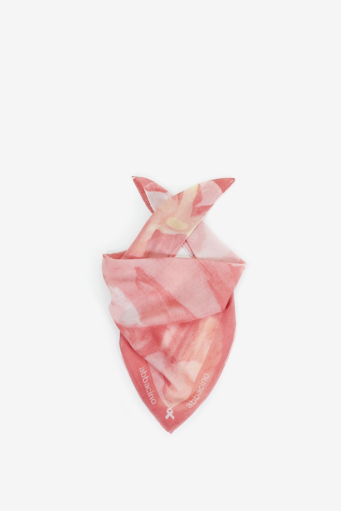 Abbacino Bandana de seda rosa a favor de la AECC ÚLTIMAS EDICIONES