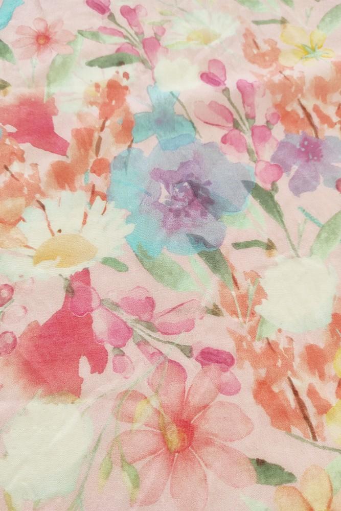 Abbacino Bandana de mujer de seda con estampado floral en rosa Solo hoy