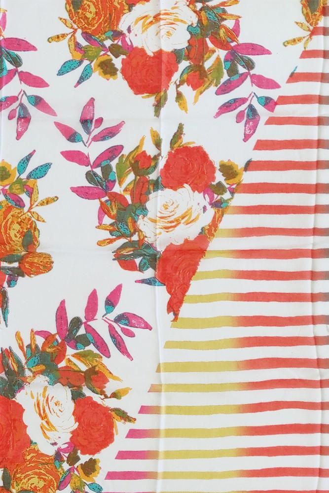 Abbacino Pañuelo de mujer de viscosa con print floral en rosa Oferta especial de fábrica