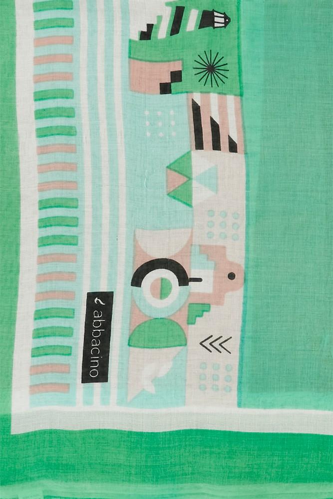 Abbacino Pañuelo de mujer estampado en turquesa Promoción trimestral
