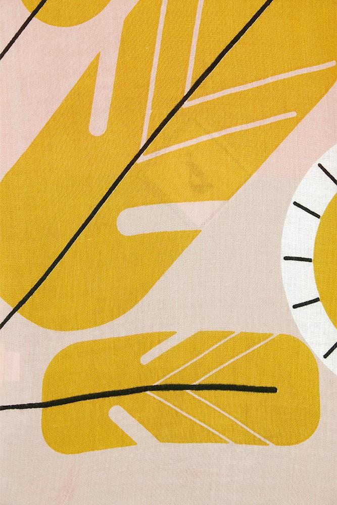 Abbacino Pañuelo de mujer con estampado floral en amarillo Liquidación