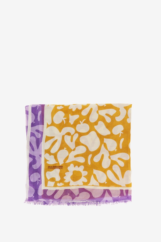 Abbacino Pañuelo de mujer con estampado animal print en amarillo Envío internacional gratuito
