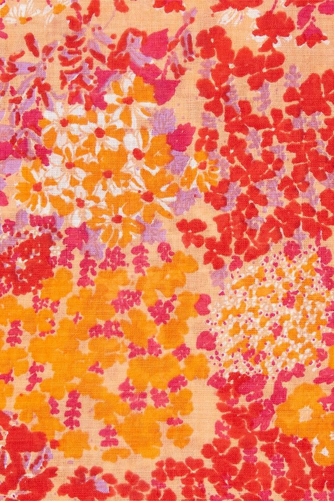 Abbacino Pañuelo de mujer con estampado floral mini rojo Limitado a 3 días