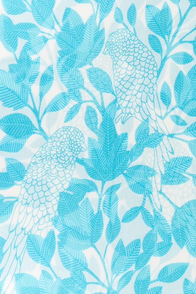 Abbacino Pañuelo de viscosa con estampado natural en tonos turquesa En oferta