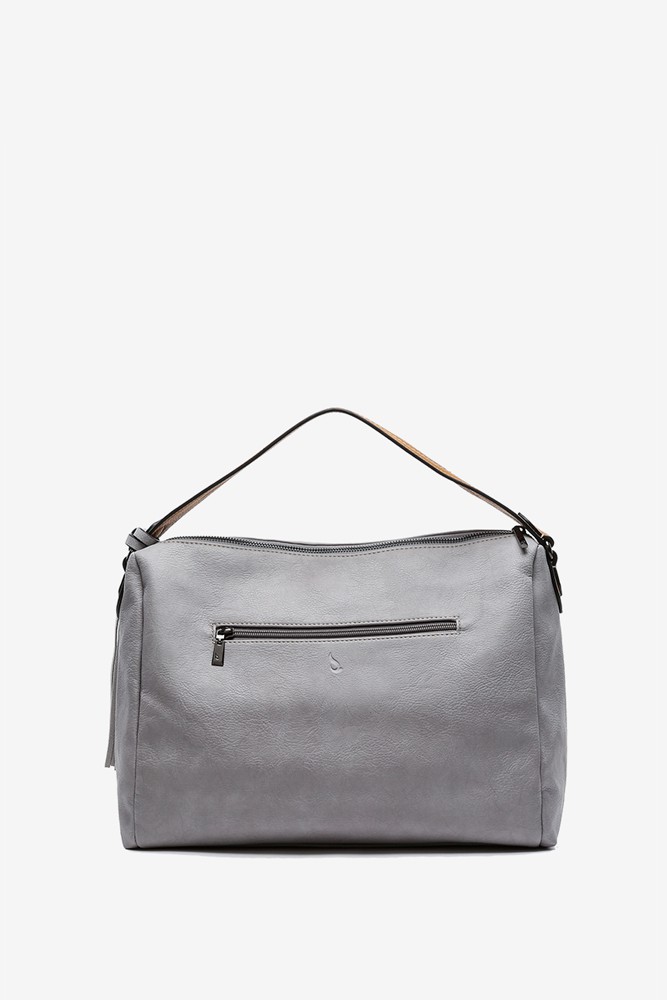 Abbacino Bolso hobo de mujer con borla en gris Descuentos del mes