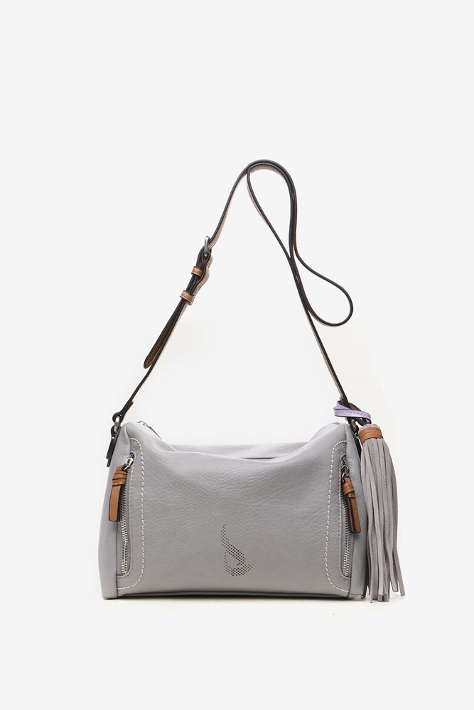 Abbacino Bandolera de mujer con borla en gris Oferta exclusiva