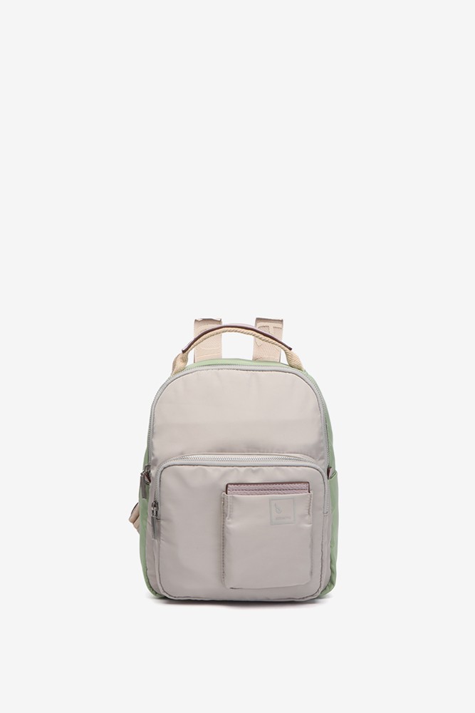 Abbacino Mochila en materiales reciclados en gris Última moda