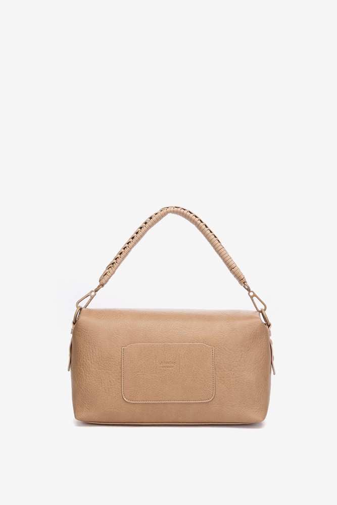 Abbacino Bolso de hombro en materiales reciclados en taupe Rebajas de fin de temporada