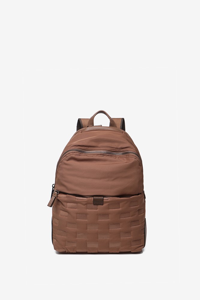 Abbacino Mochila de mujer para i-Pad en nylon acolchado en taupe 2025