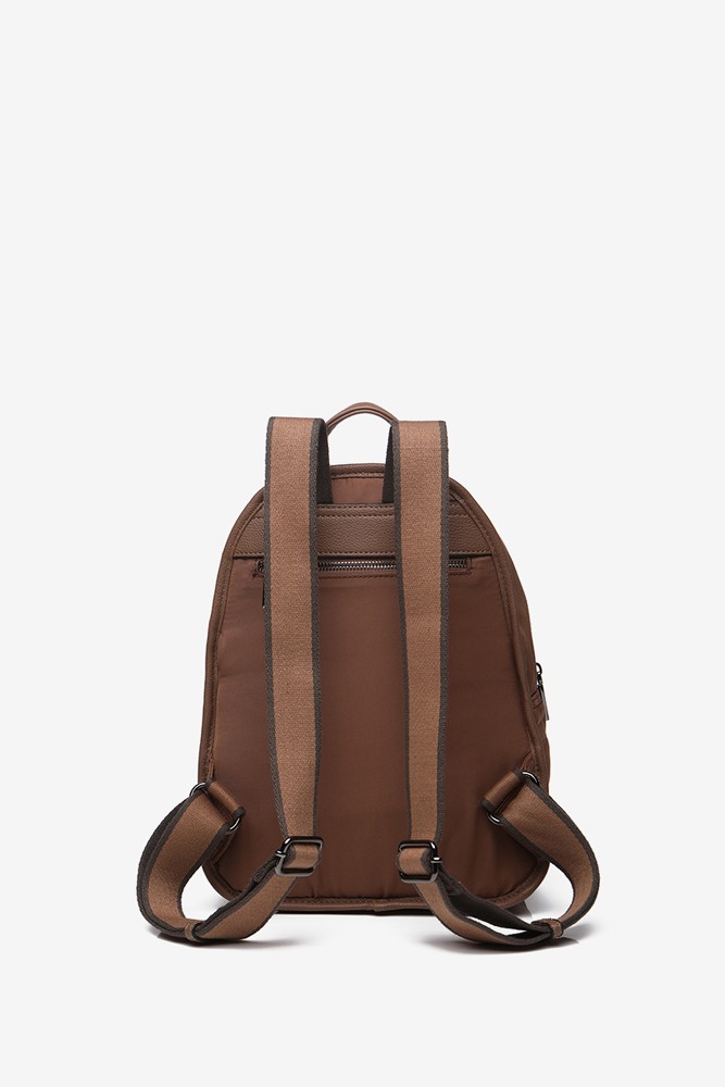 Abbacino Mochila de mujer para i-Pad en nylon acolchado en taupe 2025