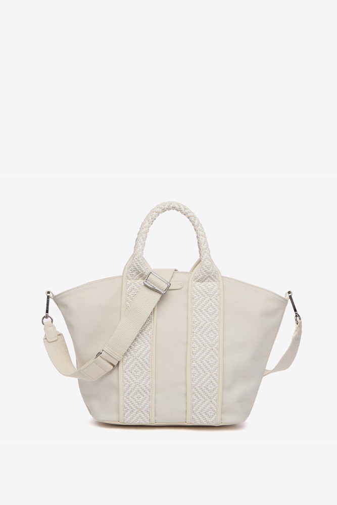 Abbacino Bolso shopper pequeño en materiales reciclados en beige En línea