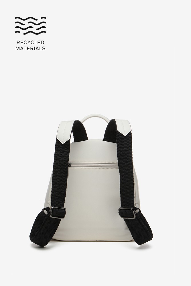 Abbacino Mochila de mujer en tejidos reciclados beige En oferta