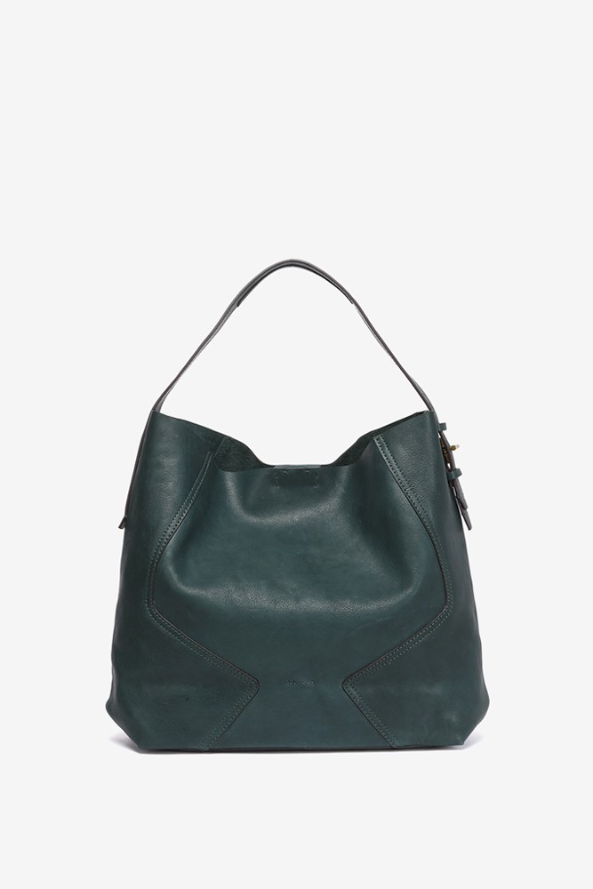 Abbacino Bolso de hombro en piel verde Gran oferta