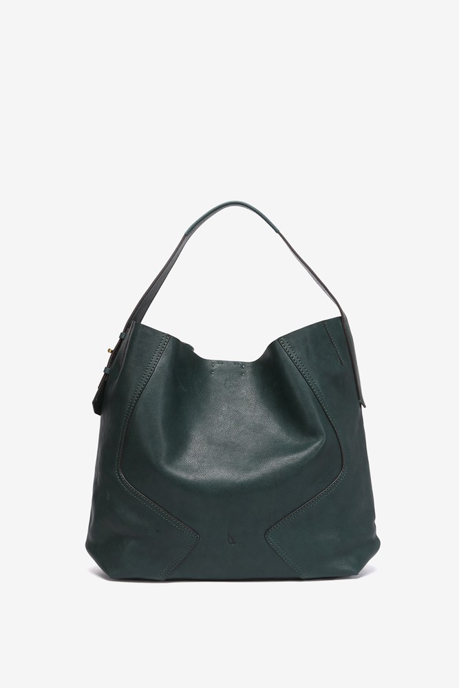 Abbacino Bolso de hombro en piel verde Gran oferta