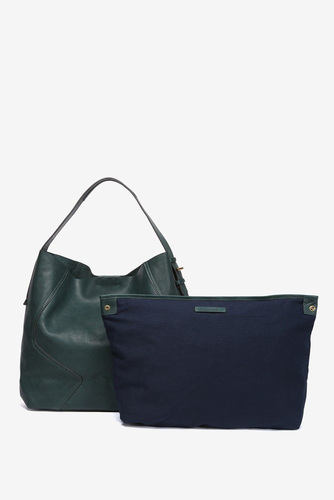 Abbacino Bolso de hombro en piel verde Gran oferta
