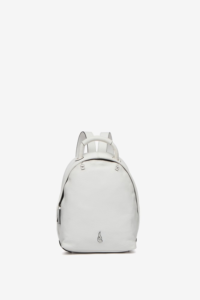 Abbacino Mochila de piel en blanco Liquidación