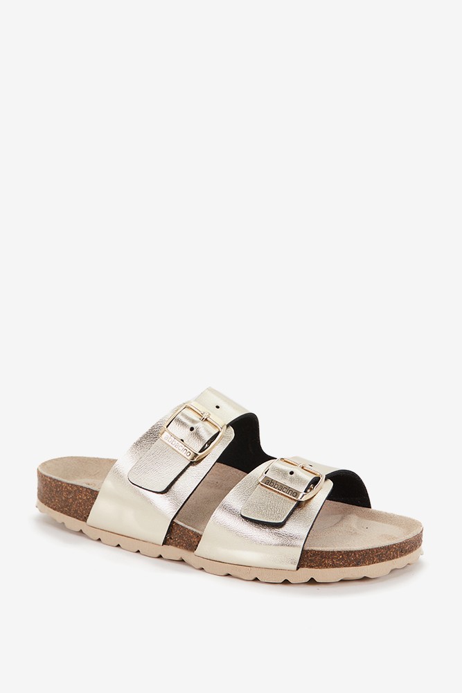 Abbacino Sandalia plana de mujer en beige perlado Mejor oferta