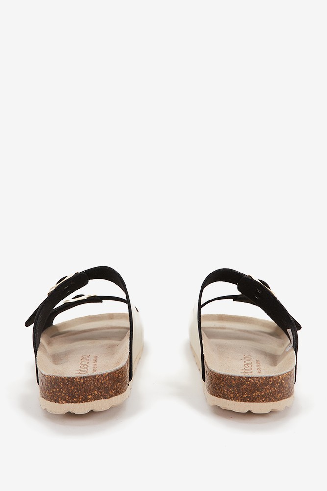 Abbacino Sandalia plana de mujer en beige perlado Mejor oferta