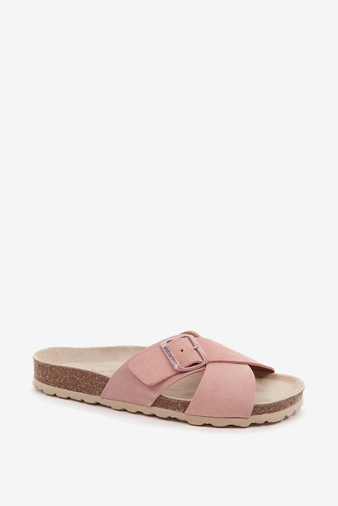 Abbacino Sandalia plana con hebilla de mujer en rosa Precios de Black Friday