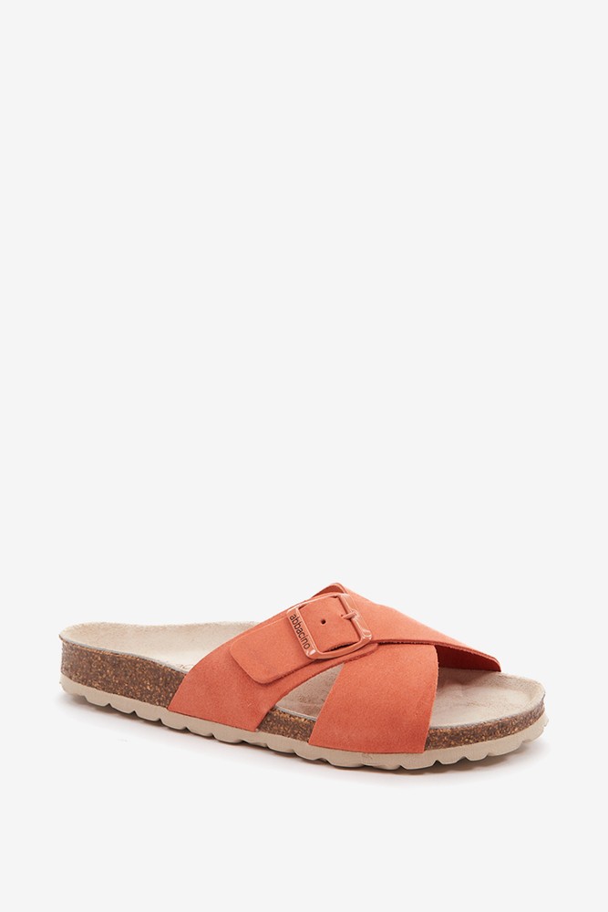 Abbacino Sandalia plana con hebilla de mujer en naranja Oferta exclusiva