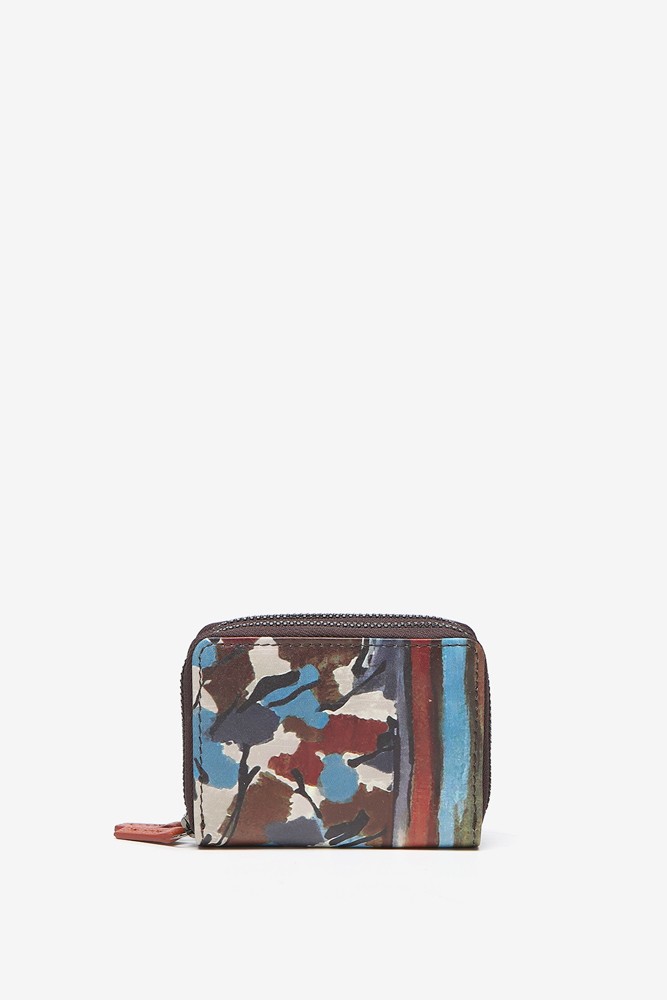 Abbacino Cartera pequeña en piel con estampado multicolor Venta caliente