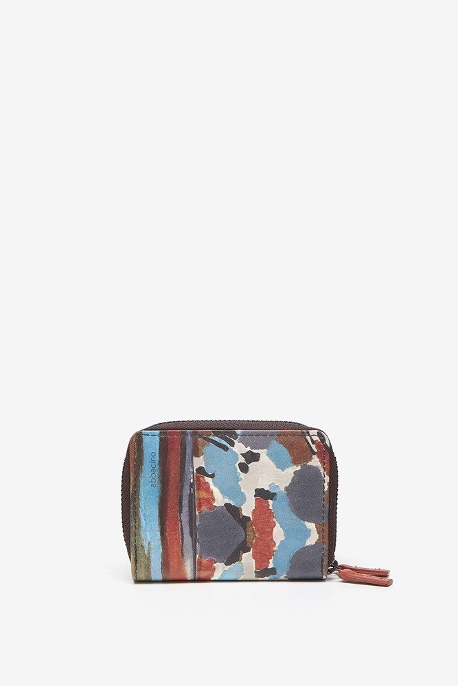 Abbacino Cartera pequeña en piel con estampado multicolor Venta caliente