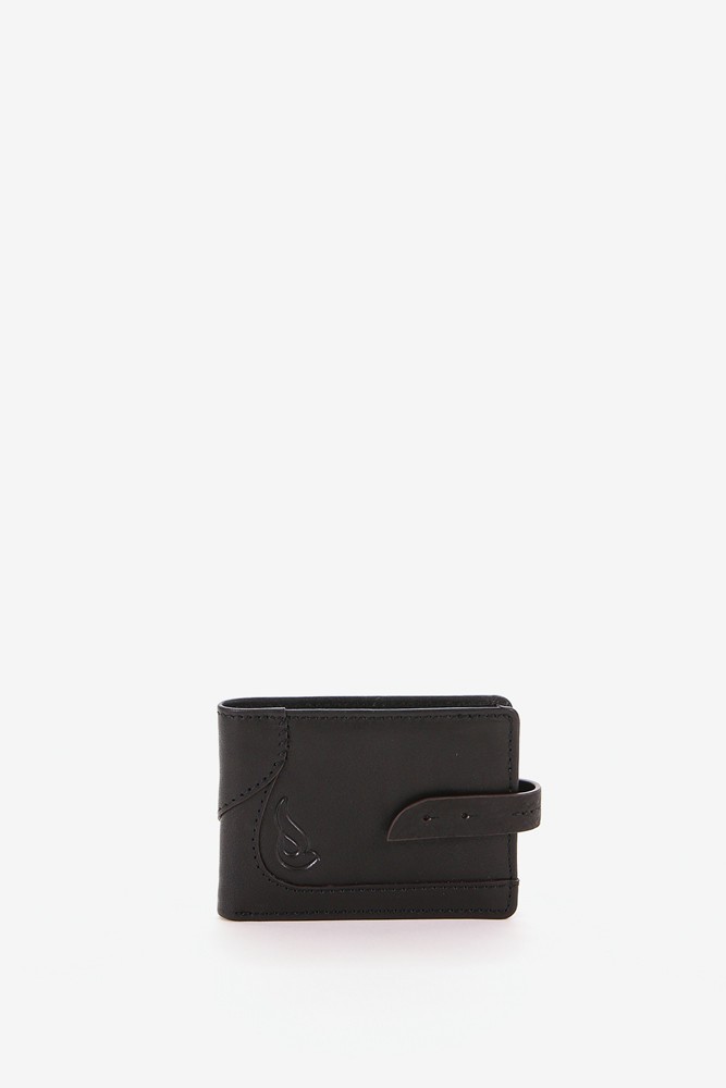 Abbacino Tarjetero de mujer de piel en negro Mejor oferta