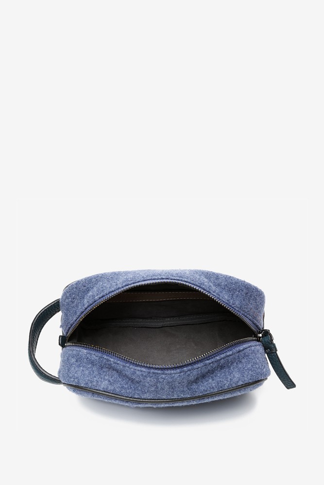 Abbacino Neceser de mujer de fieltro en azul Oferta especial