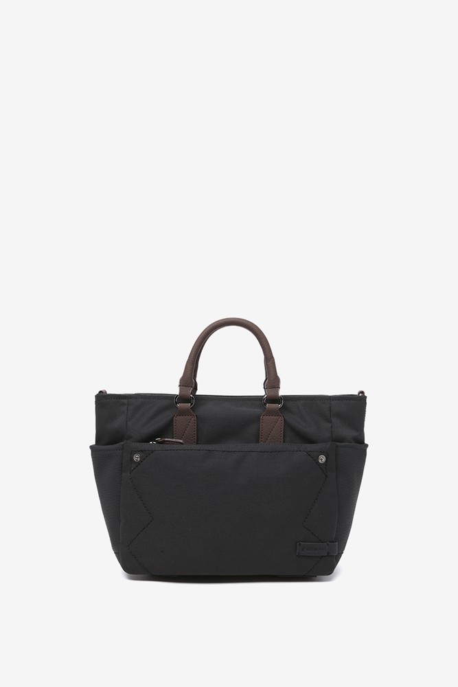 Abbacino Shopper en materiales reciclados negro Tienda de fábrica