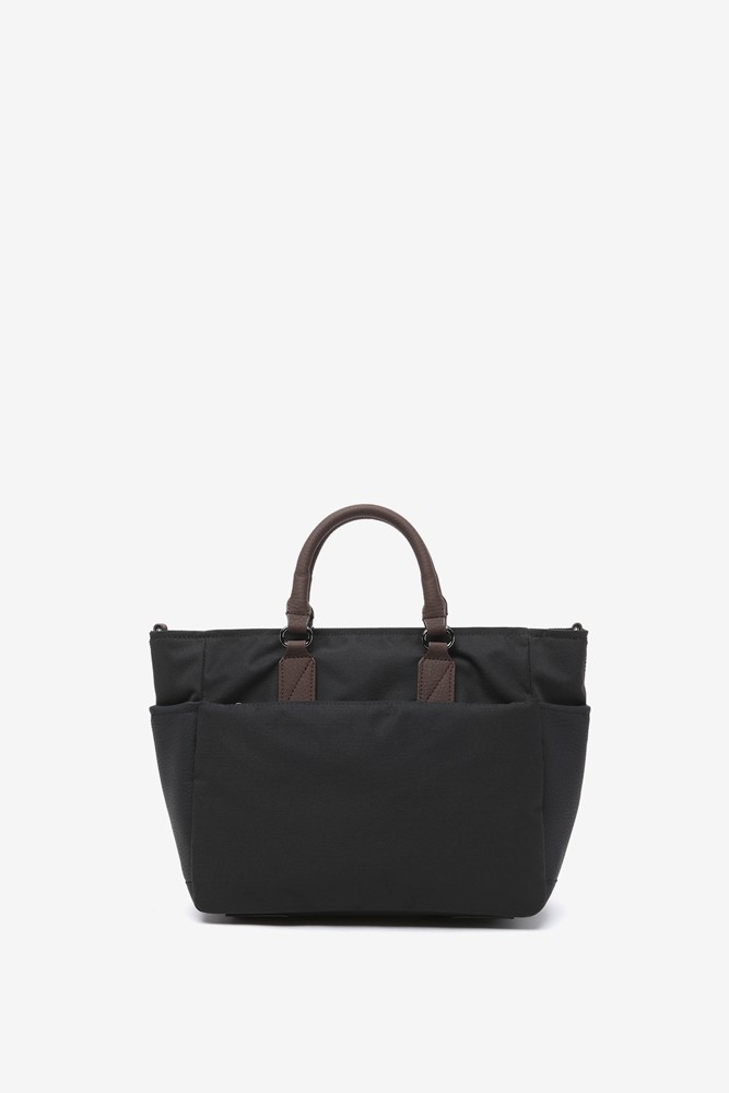 Abbacino Shopper en materiales reciclados negro Tienda de fábrica