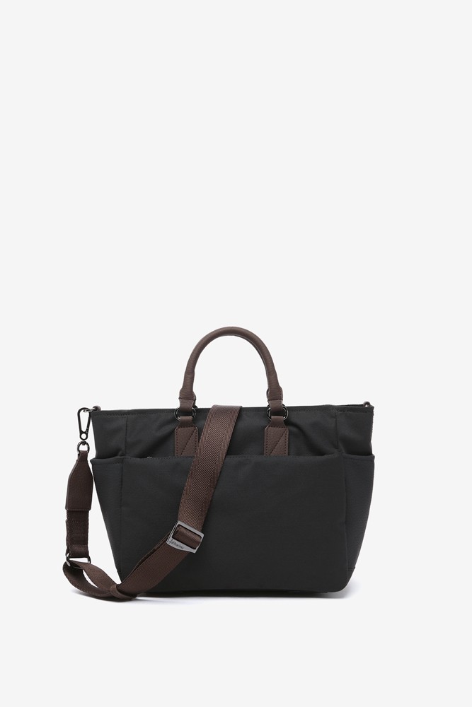 Abbacino Shopper en materiales reciclados negro Tienda de fábrica