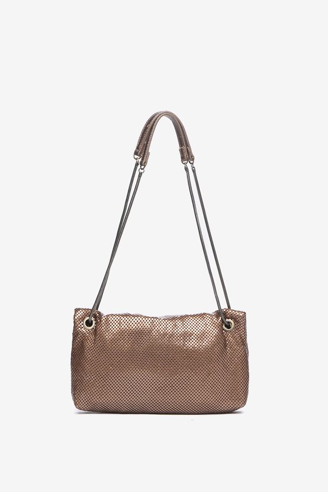 Abbacino Bolso de fiesta en malla metálica bronce Precios de Black Friday