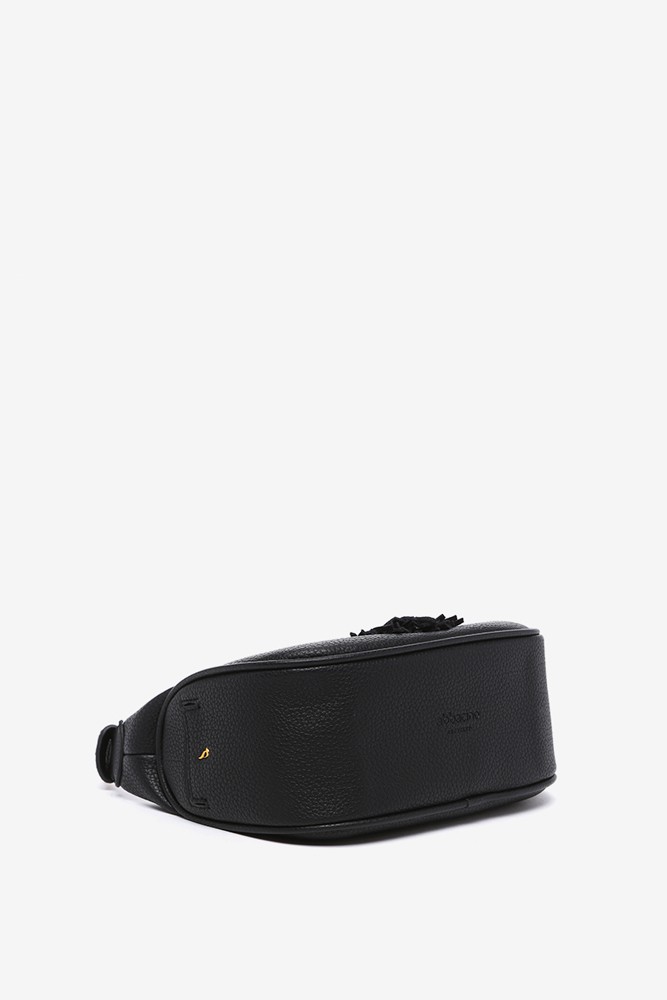 Abbacino Bandolera con borla en materiales reciclados negro Ofertas de temporada