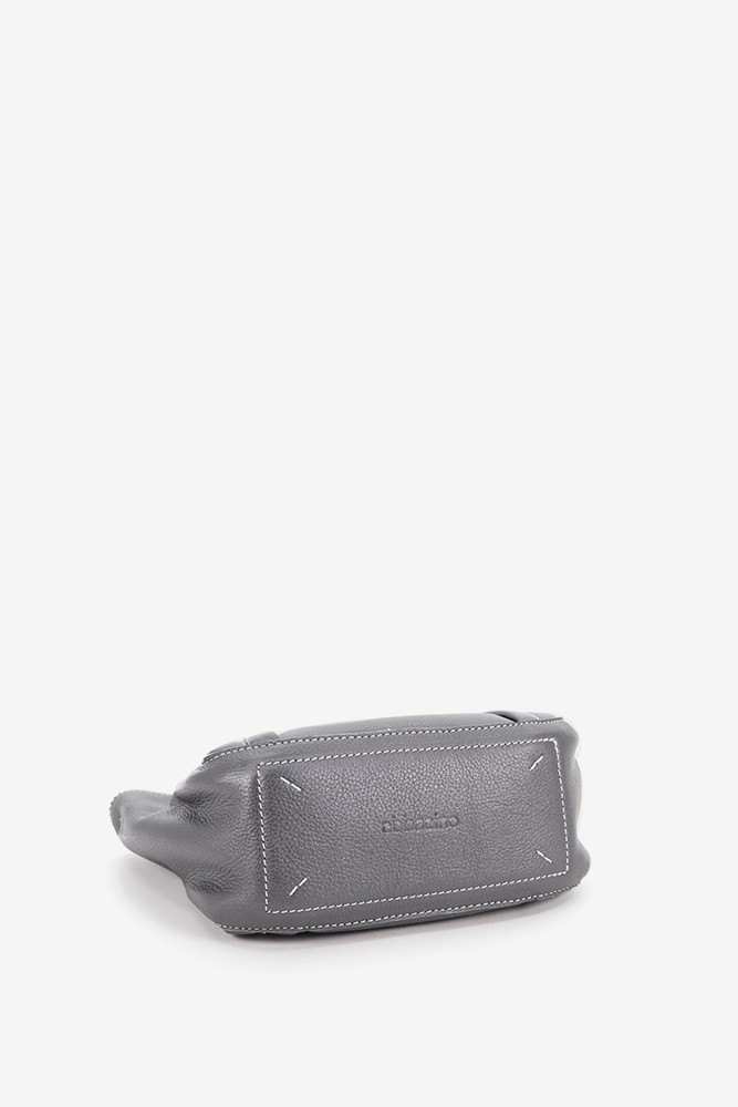 Abbacino Bolso de mano pequeño de piel en plata Rebajas de fin de temporada