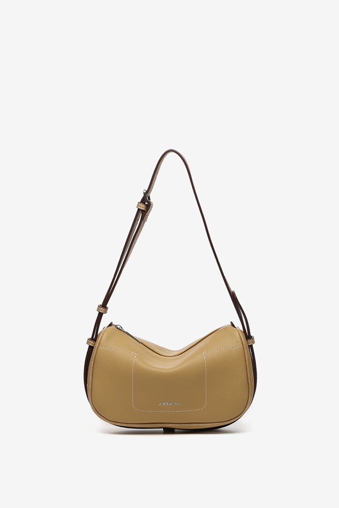Abbacino Bandolera en materiales reciclados camel 2025