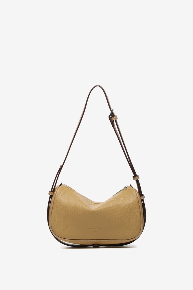 Abbacino Bandolera en materiales reciclados camel 2025