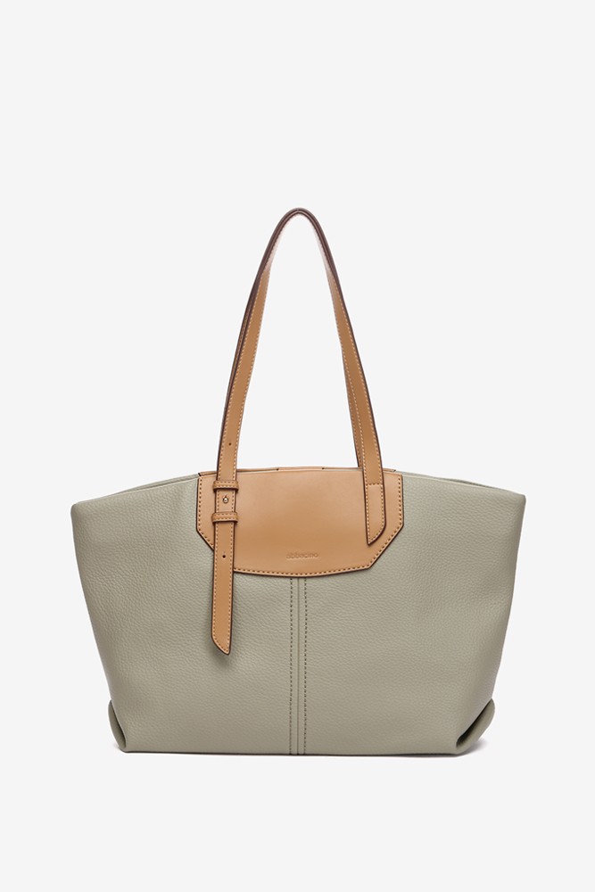 Abbacino Bolso shopper en materiales reciclados verde Rebajas